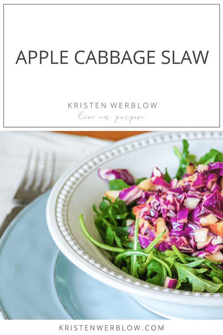 Apple Cabbage Slaw | KristenWerblow.com